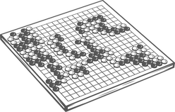 Go board illustration